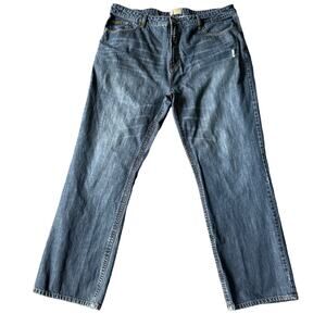 Girbaud Jeans Mens 42M Blue Utility Straight Leg Y2K Denim Casual 33in Inseam